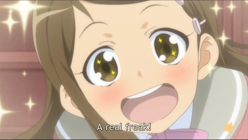Anime Girl with Sparkles — Brown