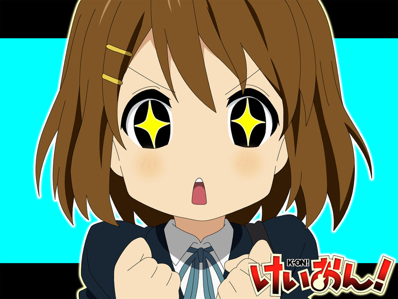 anime girl with sparkly eyes