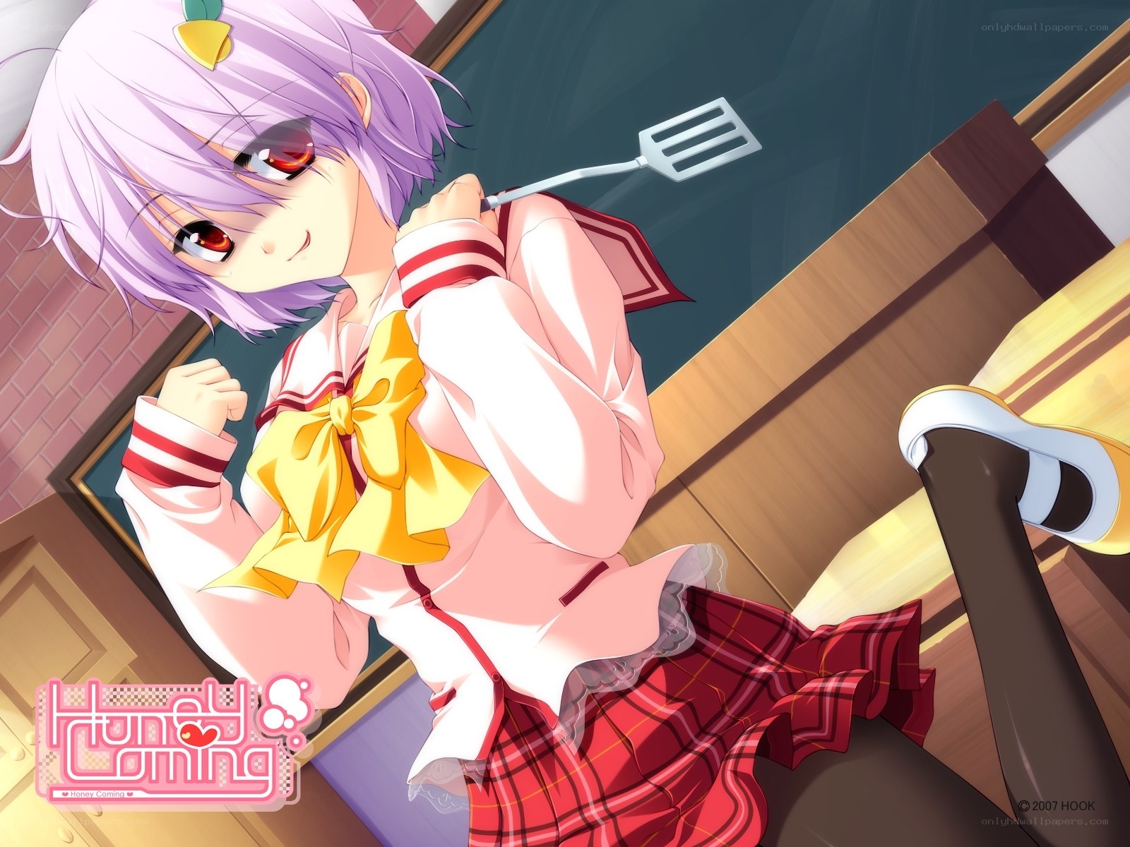 anime girl with spatula