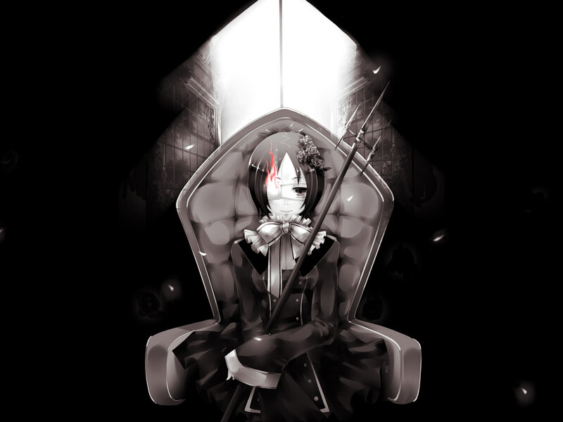 anime girl with spear