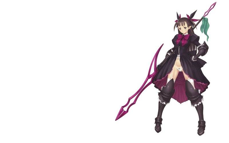 anime girl with spear