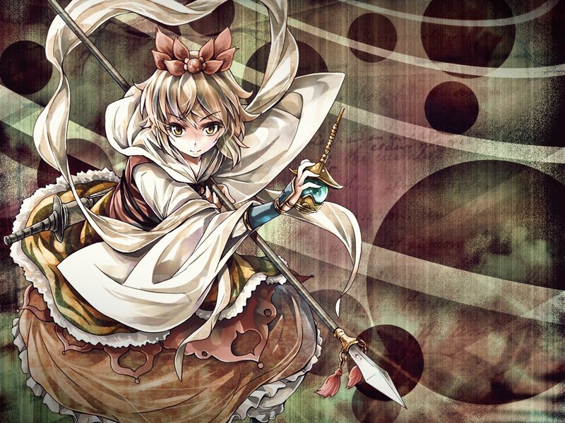 anime girl with spear