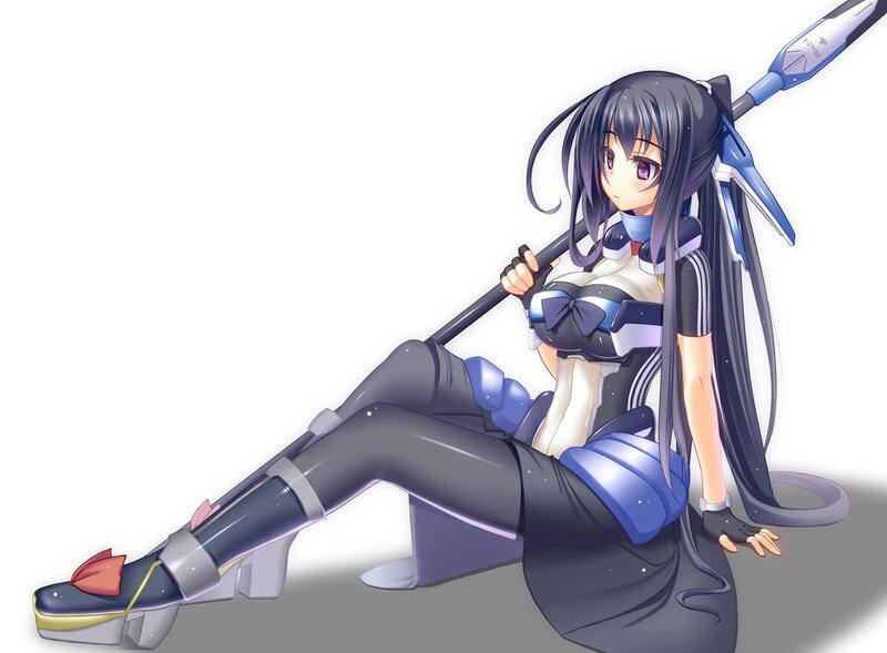 anime girl with spear