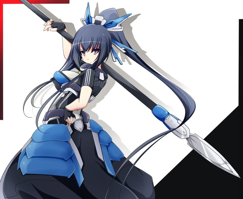 anime girl with spear