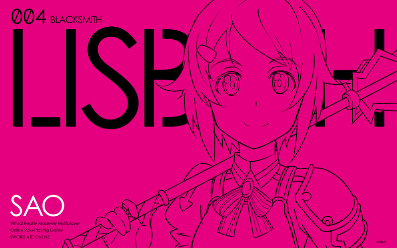Anime Girl with Spear — Pink, Calm