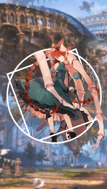 Anime Girl with Spider Legs — Green