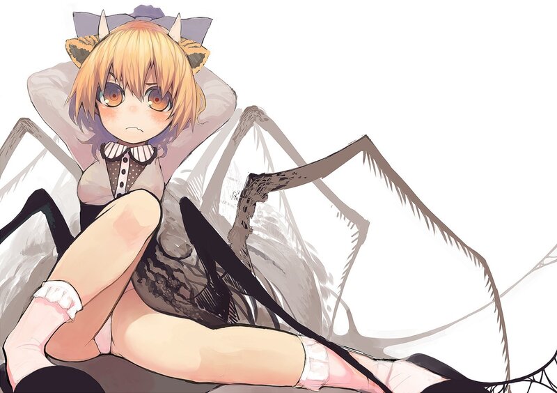 anime girl with spider wings