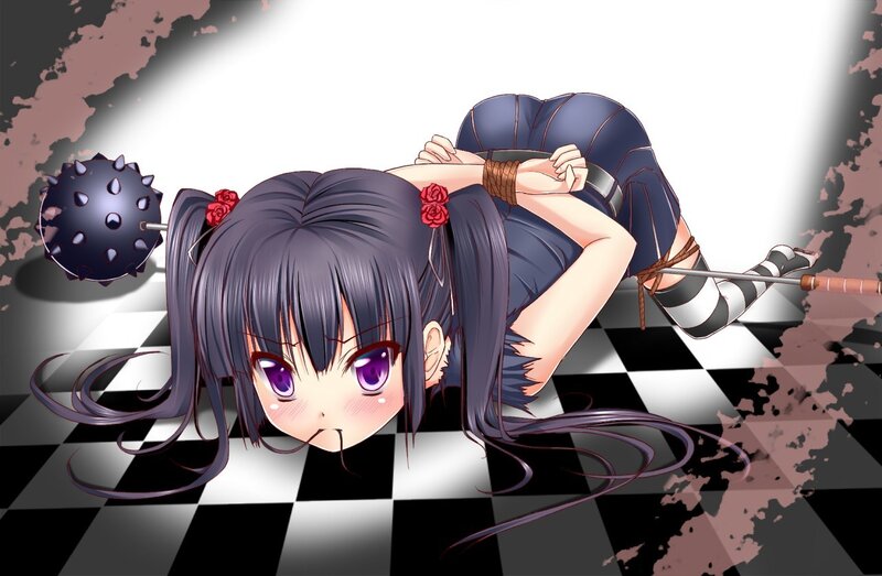 Anime girl with spiked ball