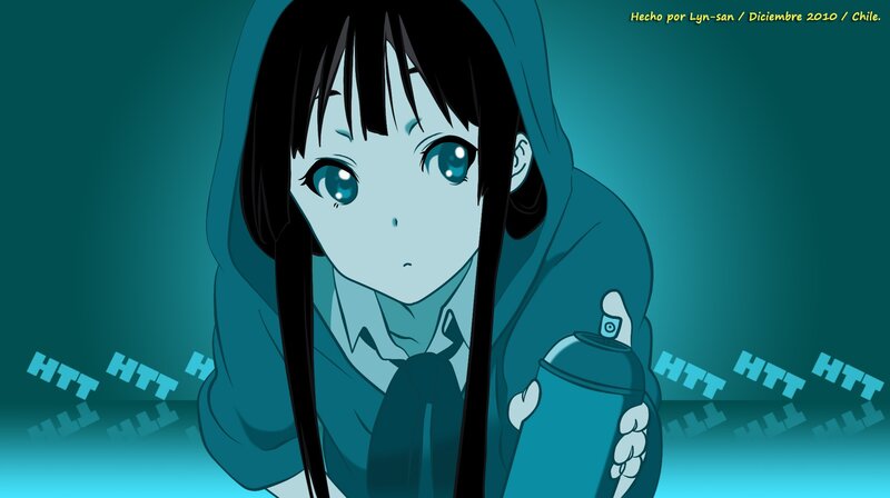 anime girl with spray can