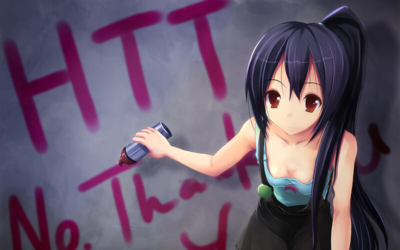 anime girl with spray can