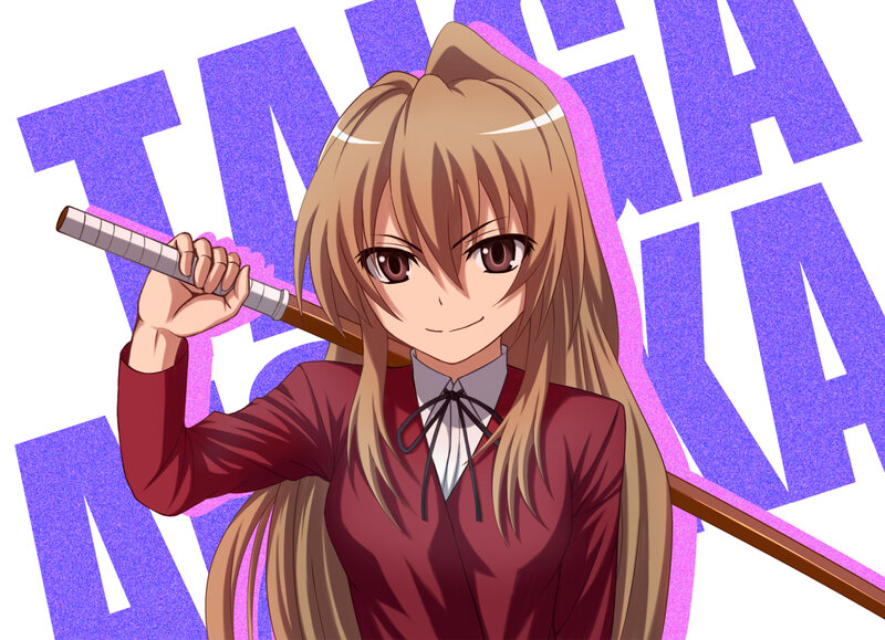 anime girl with staff