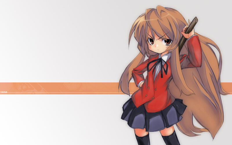 anime girl with staff