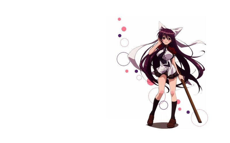 anime girl with staff