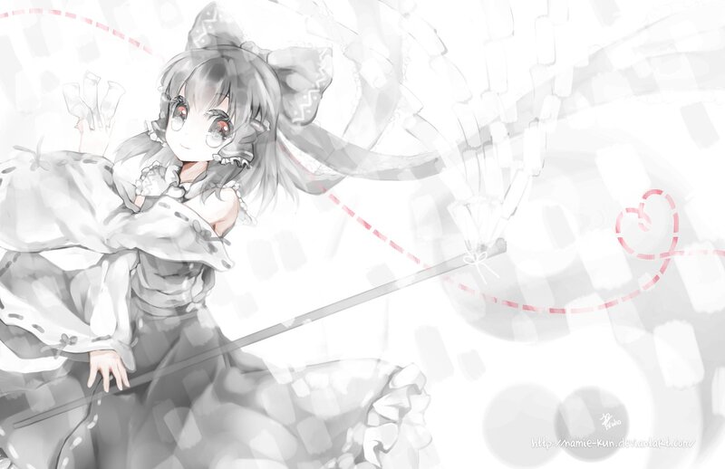 anime girl with staff