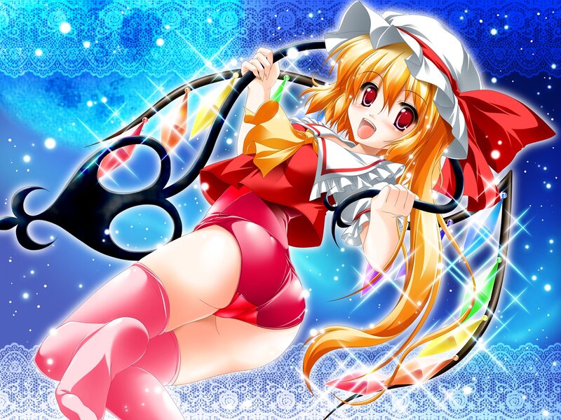 anime girl with staff