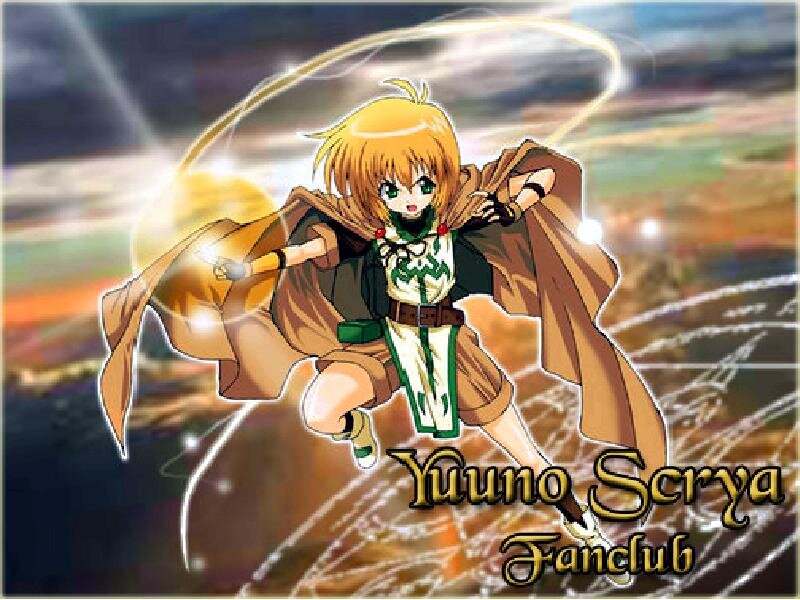 Anime Girl with Staff — Brown, Dramatic