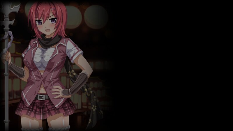 Anime Girl with Staff — Pink, Dramatic, Night