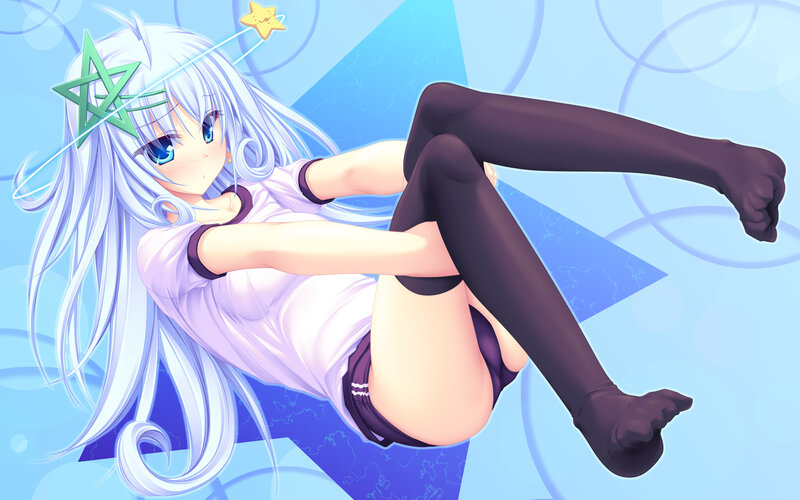 anime girl with star accessories