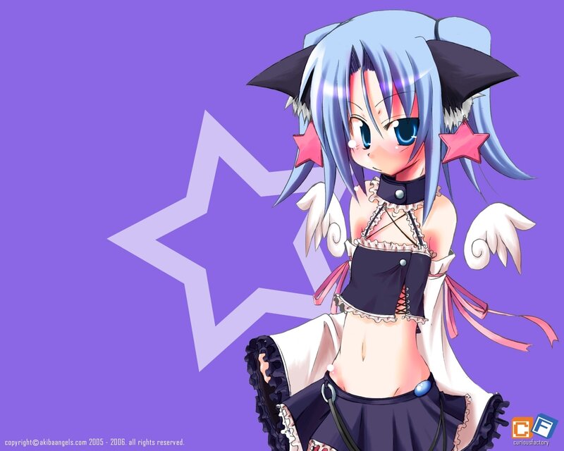 anime girl with star accessories