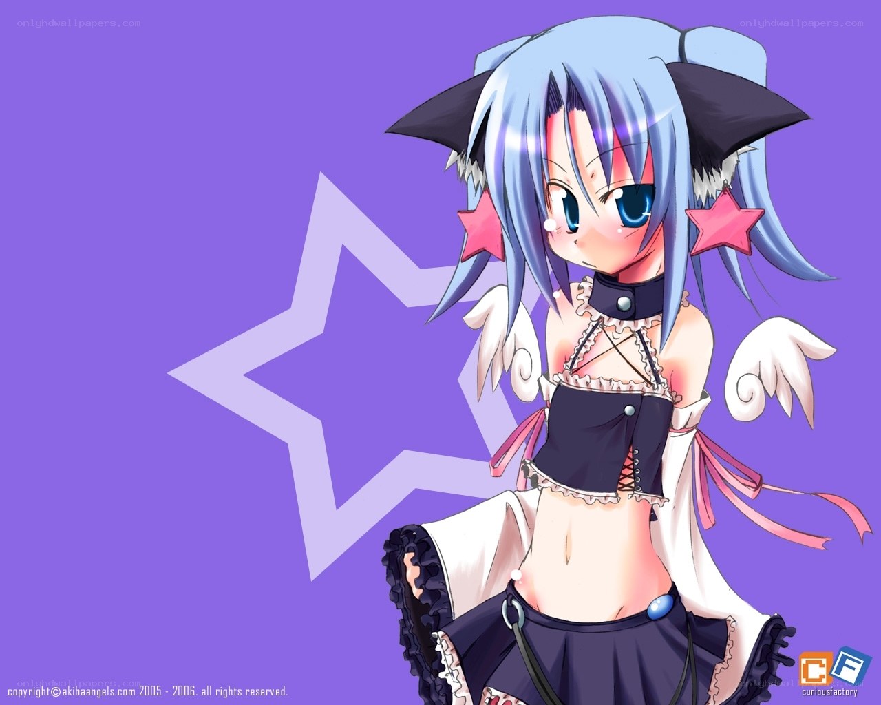 anime girl with star accessories