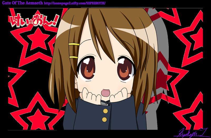 anime girl with star background