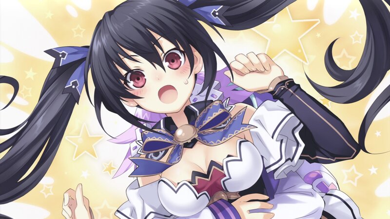 anime girl with star background