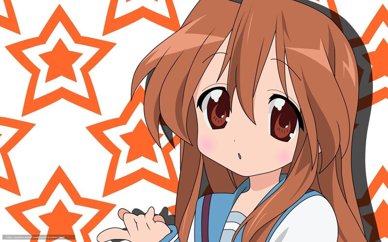 anime girl with star background