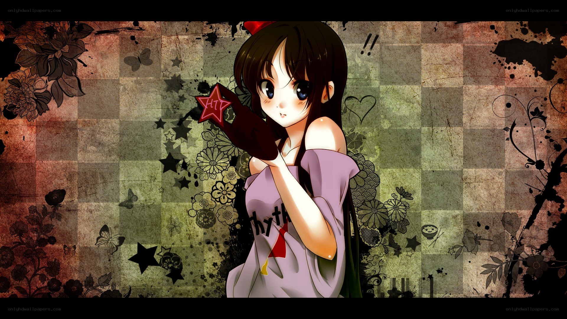 anime girl with star charm