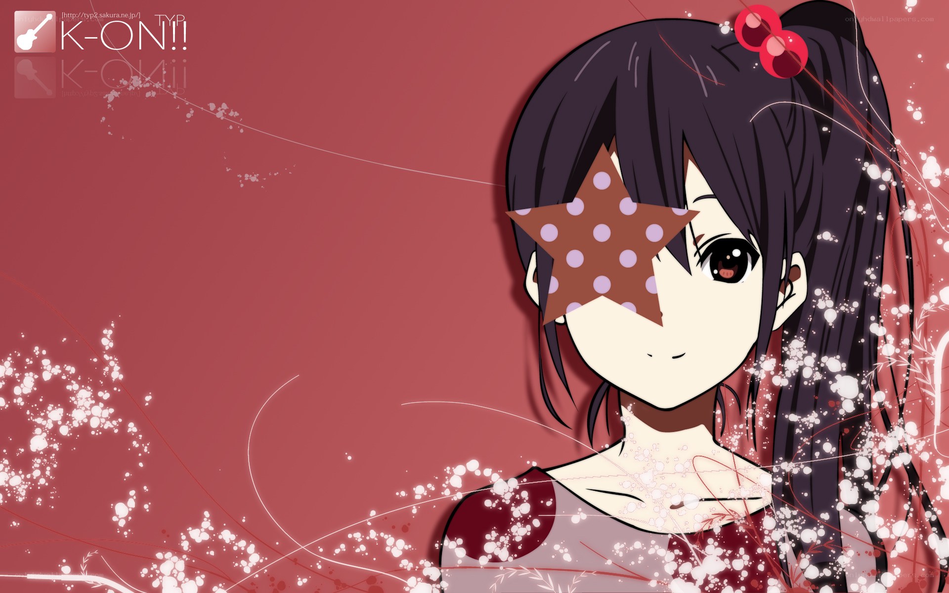 anime girl with star eye patch