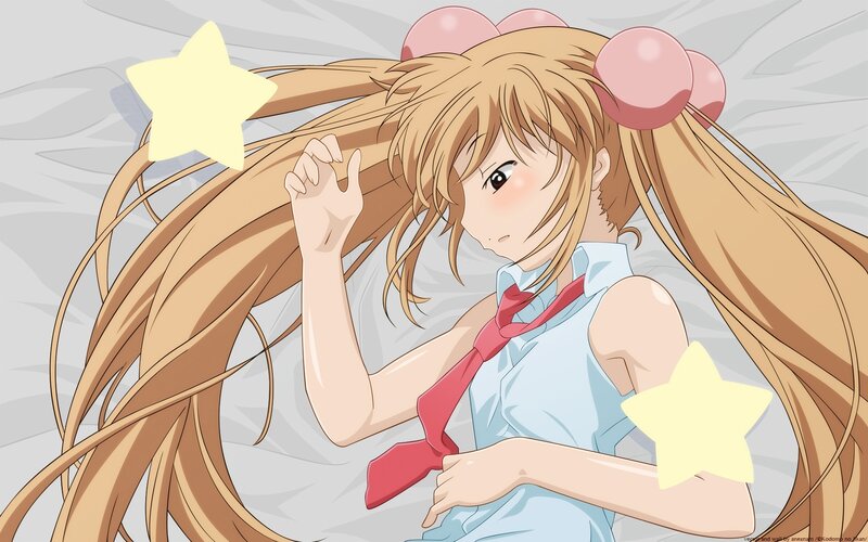 Anime girl with star eyes