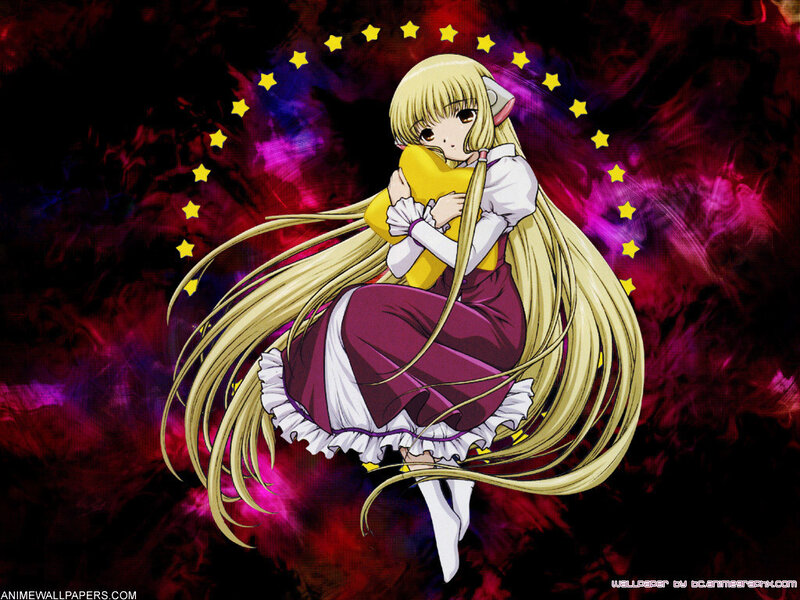 anime girl with star halo