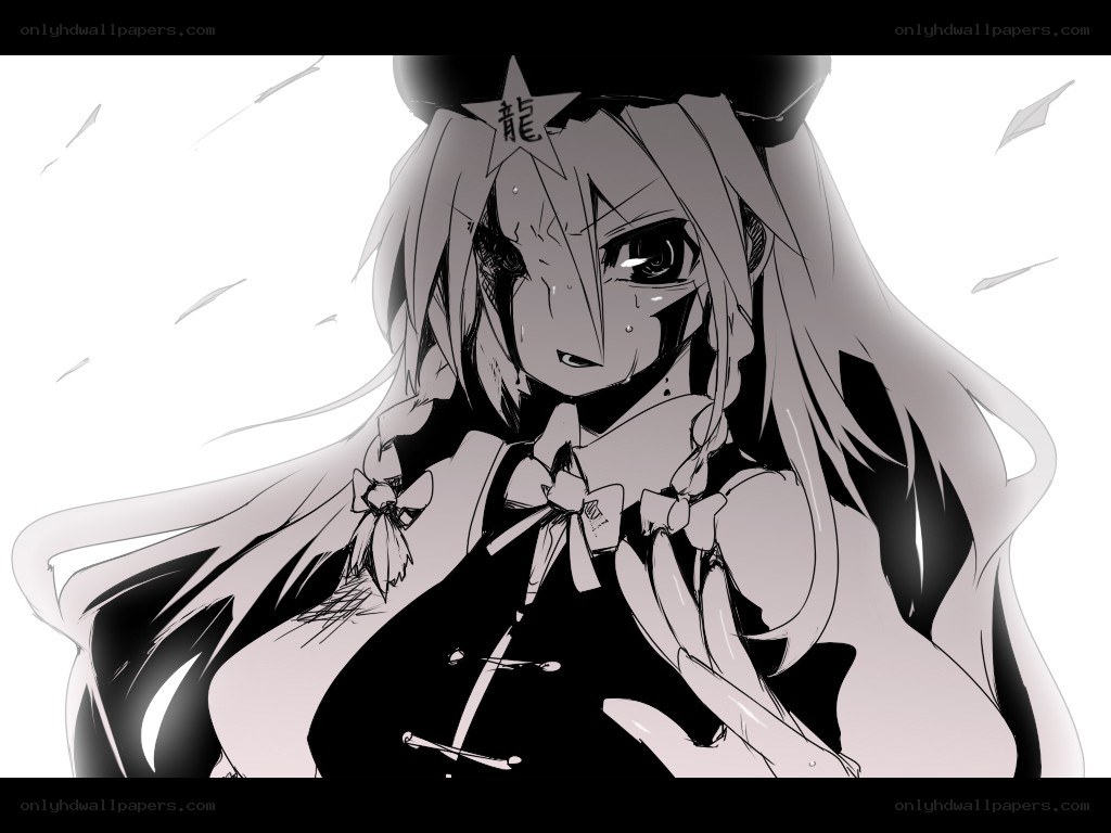 anime girl with star mark