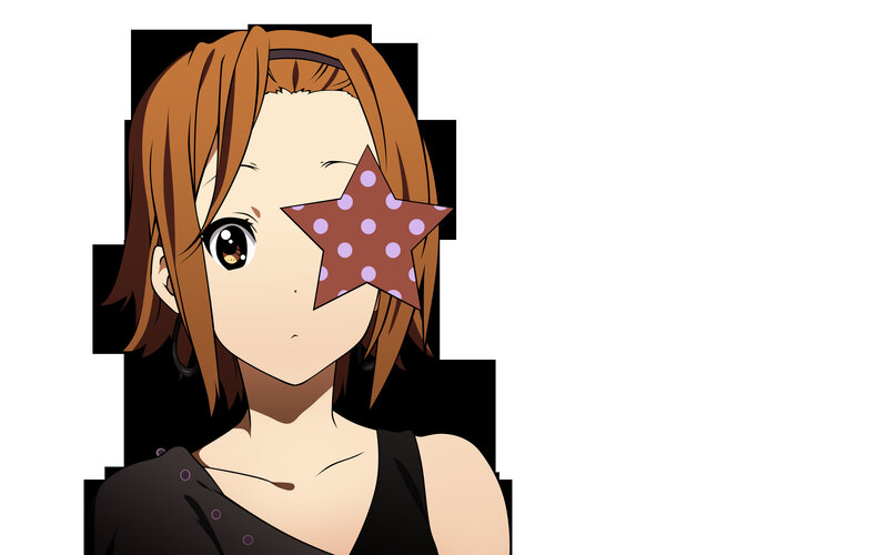 anime girl with star over eye