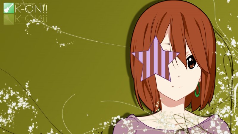 anime girl with star over eye