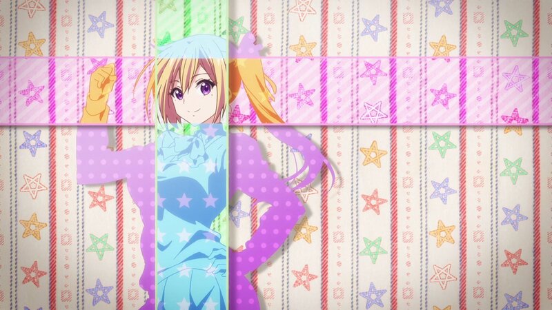 Anime Girl with Star Pattern