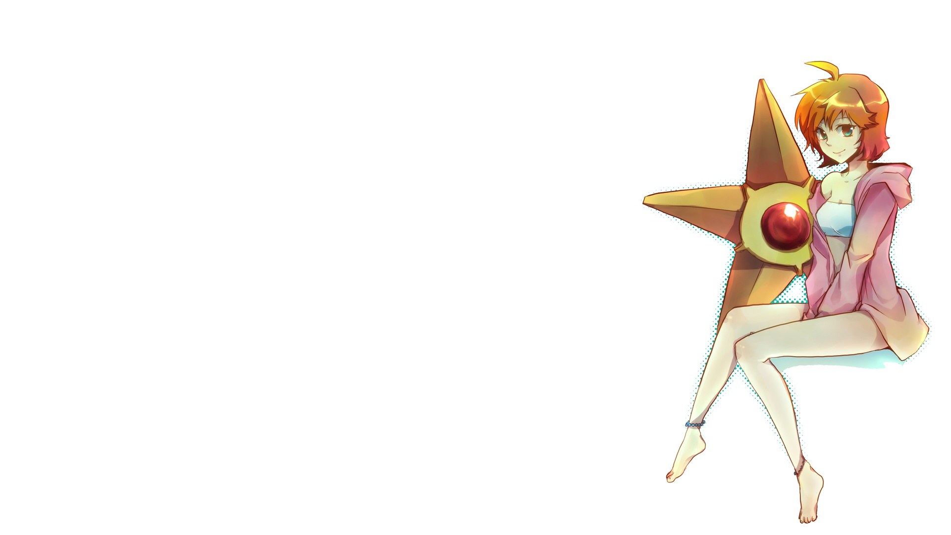 anime girl with star-shaped object