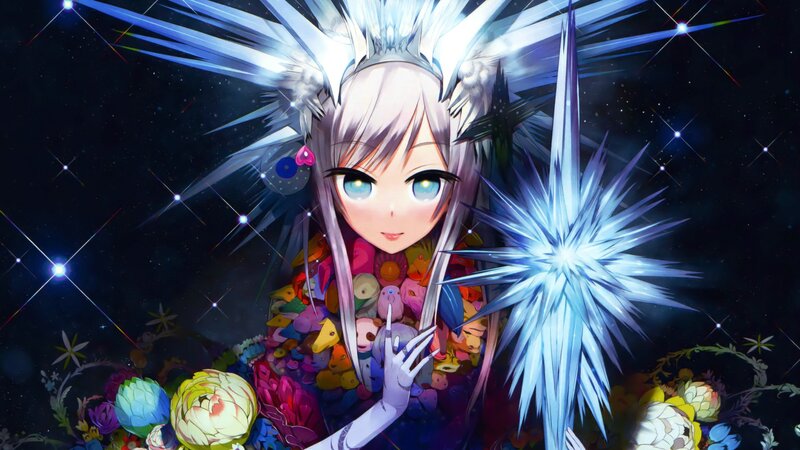 Anime Girl with Star Staff