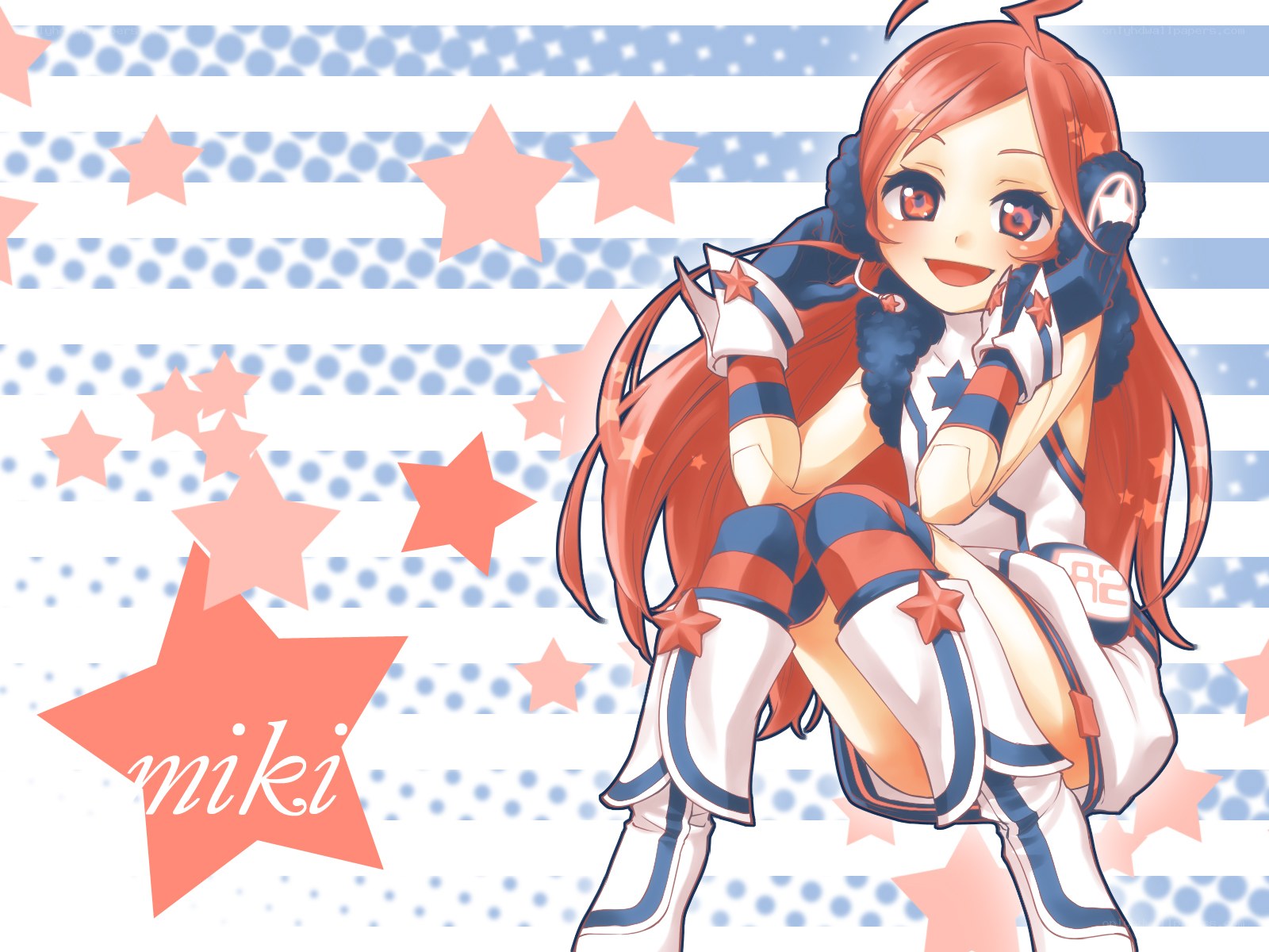 Anime girl with star theme