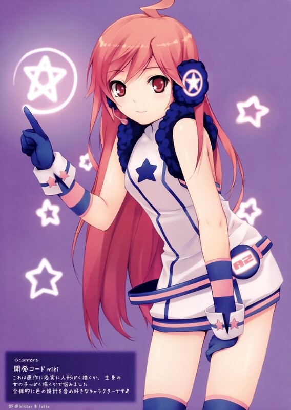 Anime girl with star theme