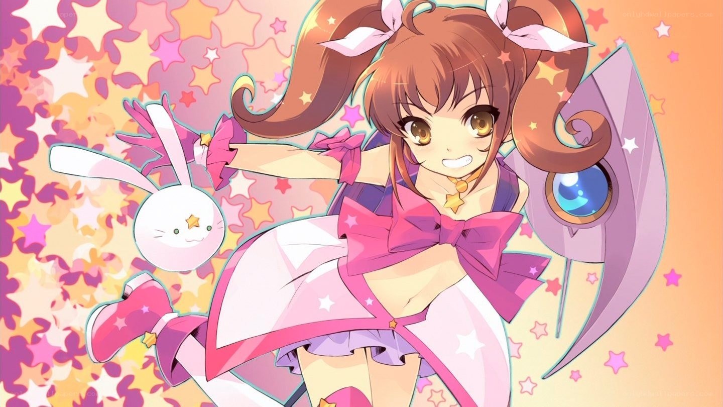 anime girl with star theme
