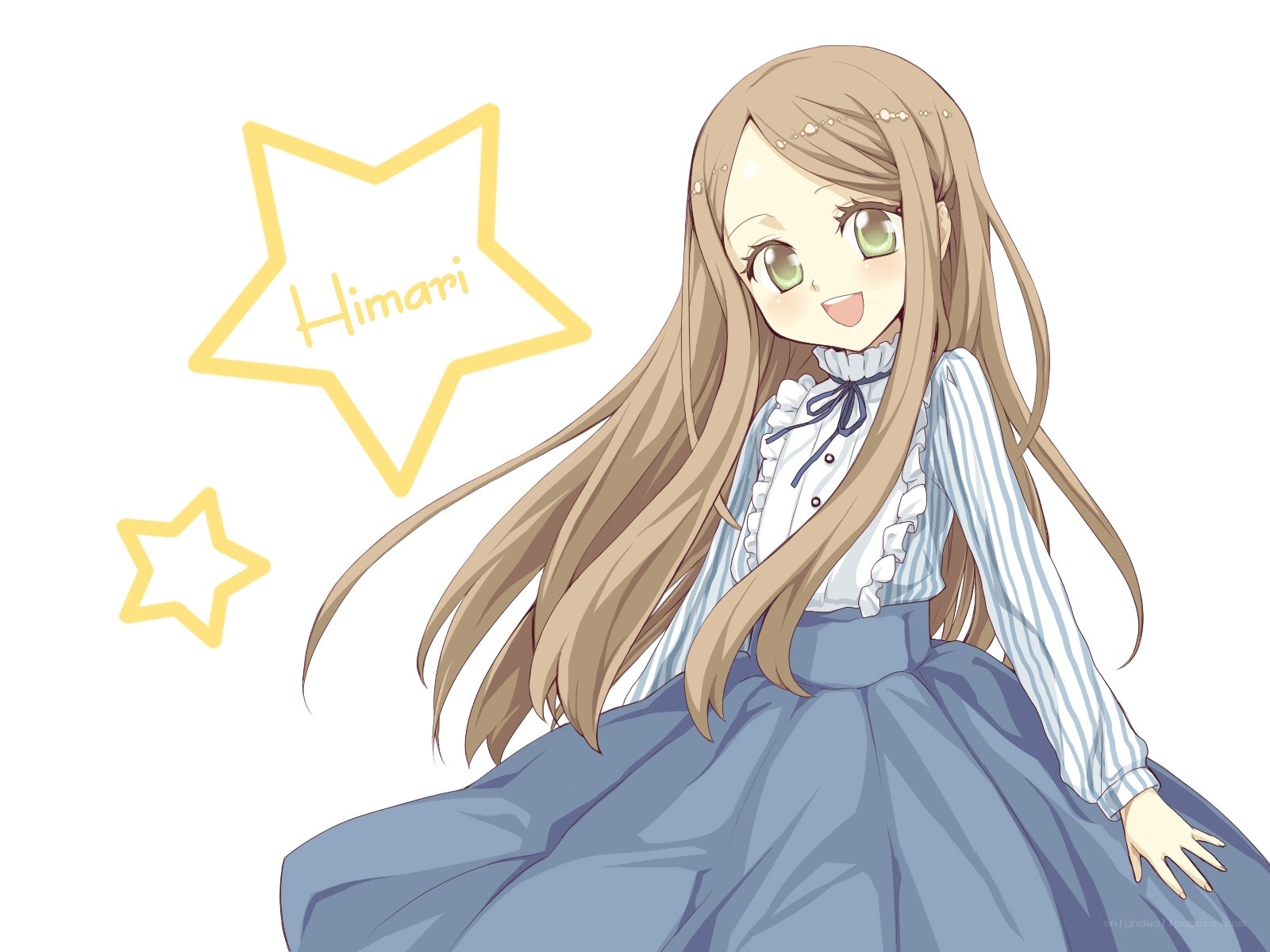 Anime girl with star
