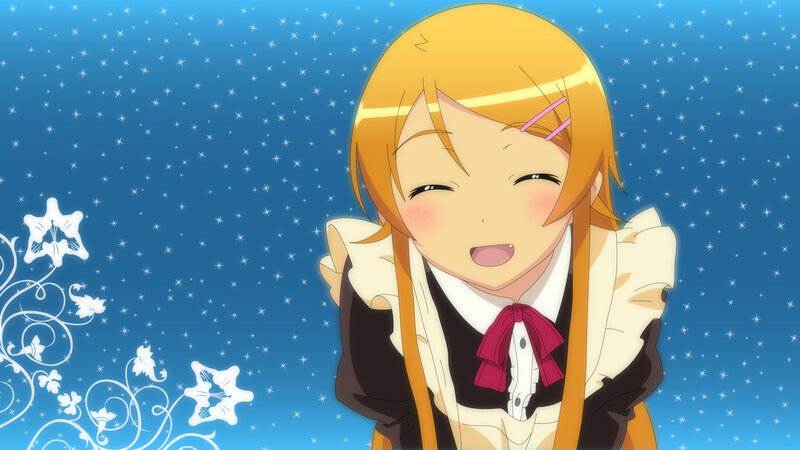 anime girl with starry background