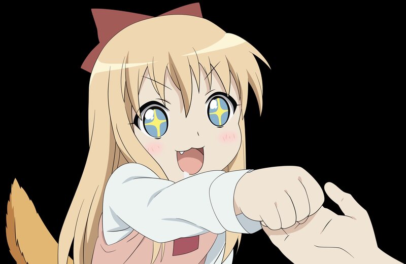 anime girl with starry eyes