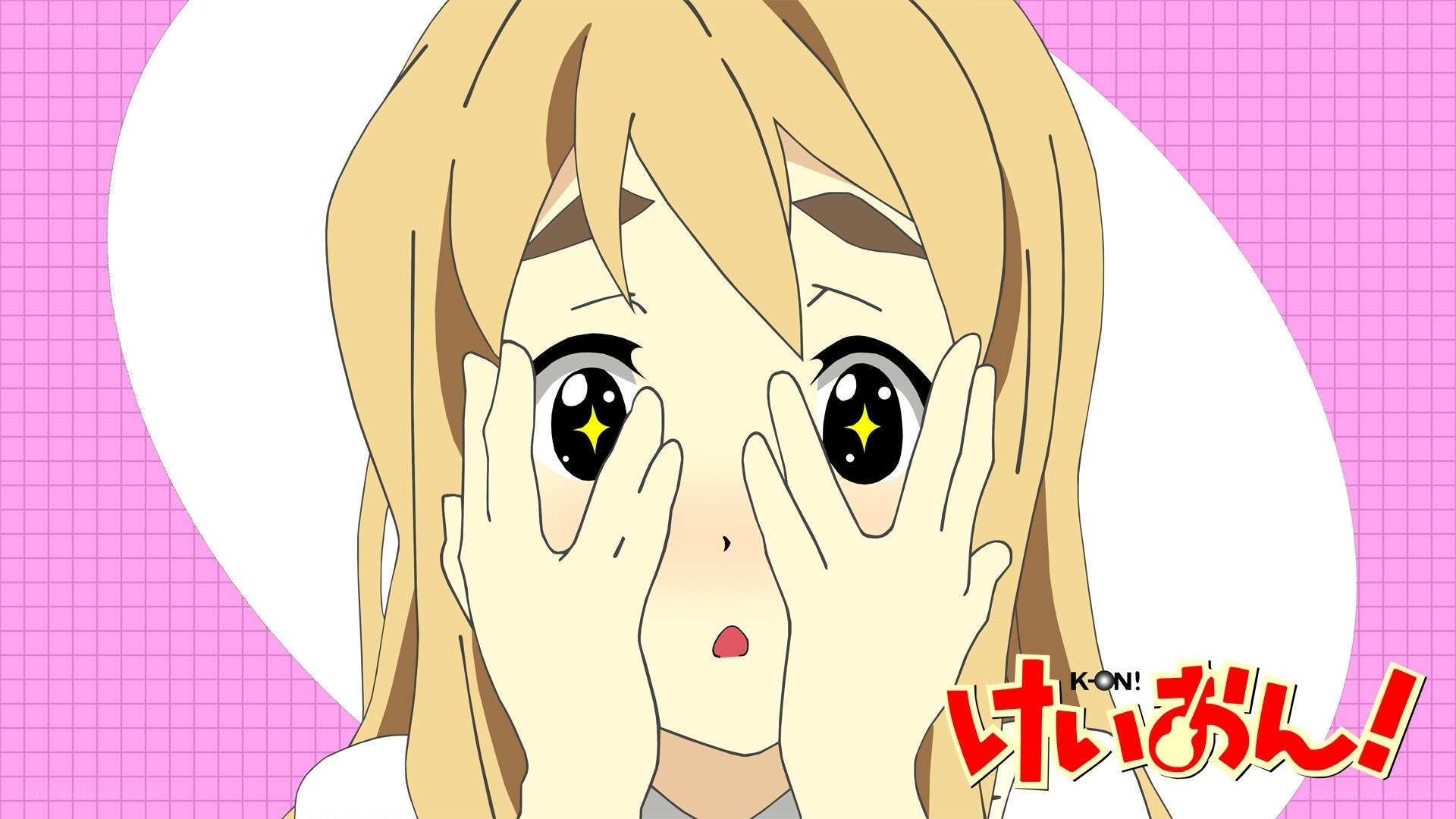 anime girl with starry eyes