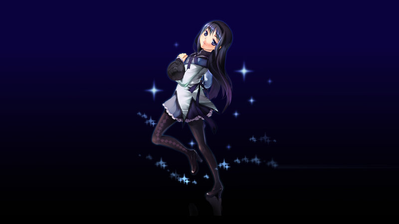 anime girl with stars