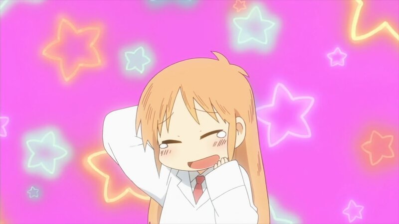 anime girl with stars