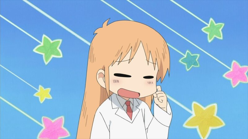 anime girl with stars