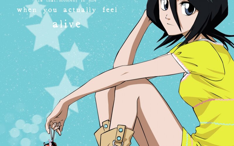 anime girl with stars