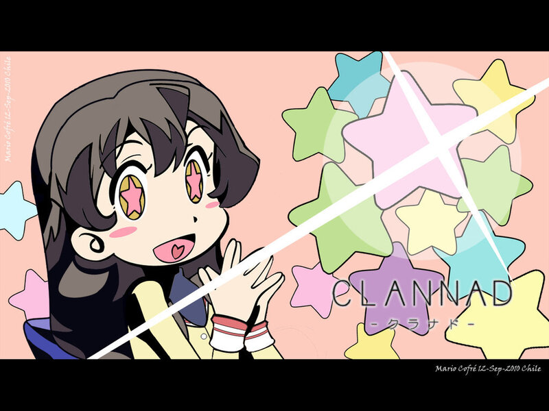 anime girl with stars