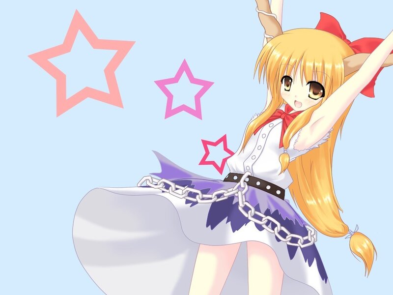 anime girl with stars